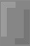 Tapis d'intérieur GREC 80 x 150 cm - Gris