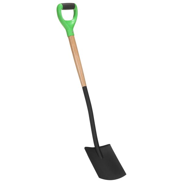 vidaXL Bêche à creuser de jardin avec poignée en D Acier et bois dur
