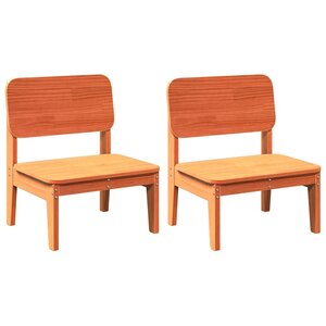 vidaXL Chaises de jardin lot de 2 cire marron 60x52 5x72 cm