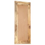 vidaXL Miroir sculpté à la main 110x50x2 6 cm Bois de manguier solide