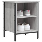 vidaXL Armoire à chaussures sonoma gris 38x35x50 cm bois d'ingénierie