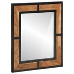 vidaXL Ensemble de meubles salle de bain 2 Pièces fer et bois d'acacia