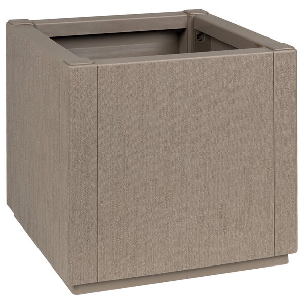 vidaXL Jardinière marron clair 36 x 36 x 35 cm en PP