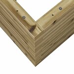 vidaXL Jardinière 80x80x46 cm bois de pin imprégné