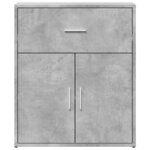 vidaXL Buffets 2 Pièces gris béton 60x31x70 cm bois d'ingénierie