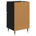 vidaXL Buffet Chêne noir 40 x 35 x 70 cm Bois d'ingénierie et fer