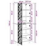 vidaXL Ensemble de Meubles 2 Pièces Chêne fumé Bois d'ingénierie