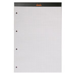 Bloc black n°20 21x31 8cm 80f agrafées 80g perf 4 trous q.5x5 rhodia