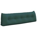 vidaXL Coussin de Dos Vert foncé 160 x 24 x 50 cm tissu