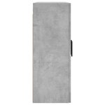 vidaXL Armoire murale gris béton 69 5x34x90 cm