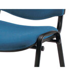 Q-connect chaise empilable - Max. supporte 100kg - 91x49x44cm - Bleu