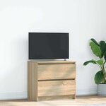 vidaXL Meuble TV chêne sonoma 60x35x54 cm bois d'ingénierie