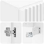 vidaXL Cabinet de Salle de Bain Mural Blanc 33 x 34 5 x 60 cm