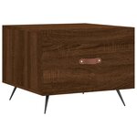 vidaXL Tables basses 2 Pièces chêne marron 50x50x40 cm bois d'ingénierie