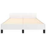 vidaXL Cadre de lit sans matelas blanc 120x190 cm similicuir