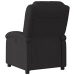 vidaXL Fauteuil inclinable Noir Tissu
