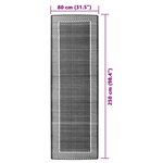 vidaXL Tapis d'extérieur ARAKIL vert 80x250 cm PP