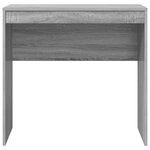 vidaXL Bureau d'écriture Gris sonoma Bois d'ingénierie 80 x 40 x 76 cm