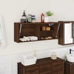 vidaXL Armoire murale de bain chêne marron 100x25x40cm bois ingénierie