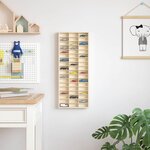 vidaXL Étui d'affichage Marron 30 x 4 5 x 75 cm Bois d'ingénierie