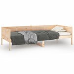 vidaXL Lit de jour sans matelas bois de pin massif 80x200 cm