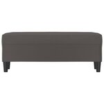 Banc banquette gris 100 x 35 x 41 cm synthétique 02_0010559