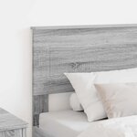 vidaXL Tête de lit Gris Sonoma 75 cm Bois d'ingénierie