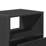 vidaXL Table de chevet murale noir 40x31x39 5 cm