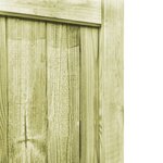 vidaXL Portillons de jardin 2 Pièces Bois de pin imprégné 300x100 cm
