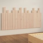 vidaXL Tête de lit murale 166x3x80 cm Bois massif de pin