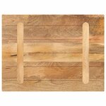 vidaXL Dessus de table 90x70x3 8 cm rectangulaire bois massif manguier