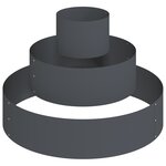 vidaXL Pot de fleurs en métal Acier/anthracite Acier Grand Durable