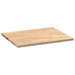 vidaXL Plan de travail de cuisine bois de chêne massif rectangulaire