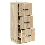 vidaXL Armoire à tiroirs 33 x 34 5 x 87 cm Bois d'ingénierie