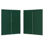 vidaXL Mur de tente de fête 2 pièces 200 x 195 cm Vert PE et acier