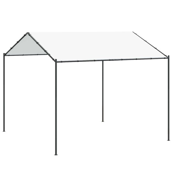 vidaXL Pavillon 4 x 4 x 2 6 m Blanc Acier et Polyester 180 gsm