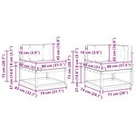 vidaXL Ensemble de canapés d'extérieur 7 pc Naturel et Anthracite