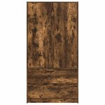 vidaXL Cabinet de salle de bain Chêne fumé 79 5 x 49 x 156 cm