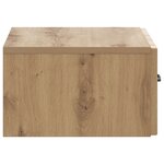 vidaXL Cabinet de chevet mural Chêne artisanal 49 x 34 5 x 20 cm