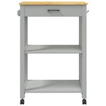 vidaXL Chariot de cuisine MONZA 60x40x90 cm bois massif de pin