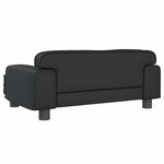 vidaXL Canapé pour enfants noir 70x45x30 cm similicuir