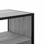 vidaXL Meuble TV sonoma gris 80x31x39 5 cm bois d'ingénierie et métal