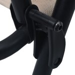 vidaXL Chaises de jardin pliables lot de 2 Textilène Taupe