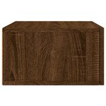 vidaXL Tables de chevet murales 2 Pièces chêne marron 35x35x20 cm