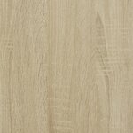 vidaXL Table de chevet chêne sonoma 45x50x50 cm bois d’ingénierie
