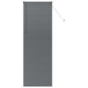 vidaXL Store de Fenêtre avec des rideaux Gris foncé Aluminium