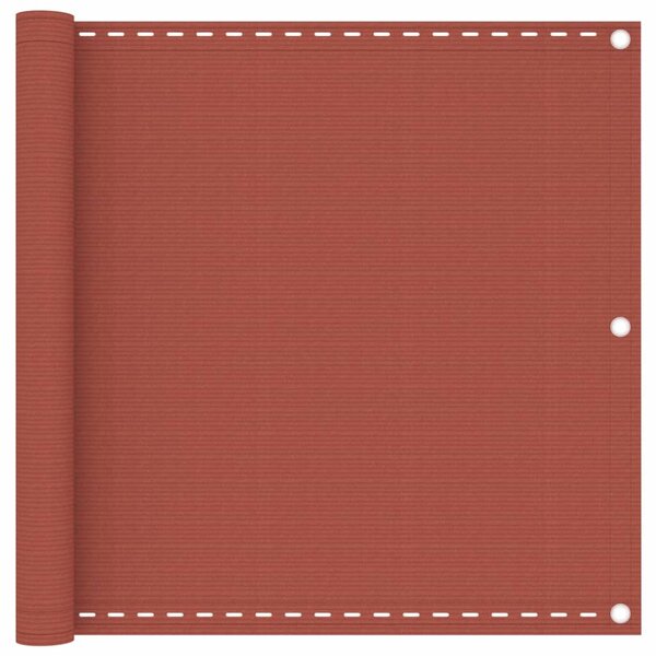 vidaXL Écran de balcon Terre cuite 90x300 cm PEHD