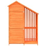 vidaXL Abri à outils de jardin marron 120x53 5x170 cm bois massif pin
