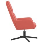 vidaXL Chaise de relaxation Rose Velours