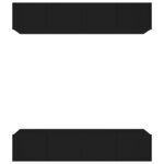 vidaXL Meubles TV 4 Pièces Noir 80x30x30 cm Bois d'ingénierie